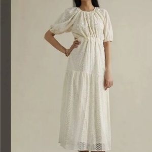 Anthropologie X Verb Agneza Lace Maxi Dress Sz 6 Rare $230